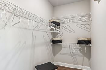 Generous closet space