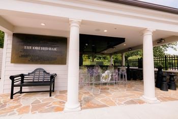The outdoor patio