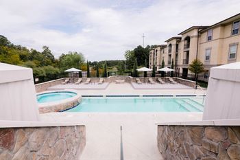 The swimming pool at the residence inn