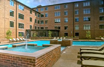 Resort style pool with sundecks
