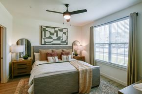 Cordova apartment for rent - Bedroom With Ceiling Fan at Grays Creek Apartments, Cordova, TN