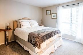 Norcross apartment for rent - Main Bedroom with Large Window at Grove Point, Georgia, 30093