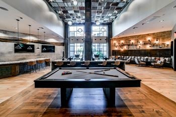 Clubhouse with pool table
