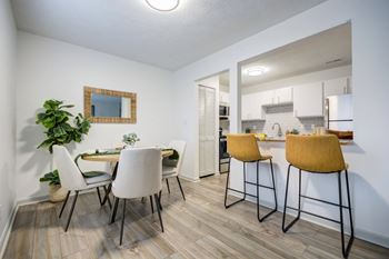 Bright dining area