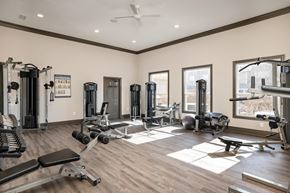 Overland Park apartment for rent - Fitness Center Strength equipment   at Villas at Carrington Square, Overland Park, KS