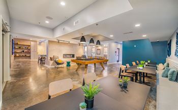 Resident lounge with billiards