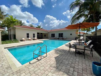 Pool with sundeck