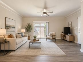 Lancaster townhouse for rent - A living room with a couch, chair, and a coffee table.