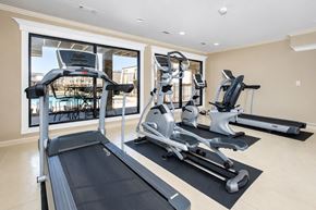 Bethany apartment for rent - A home gym with treadmills and exercise bikes.