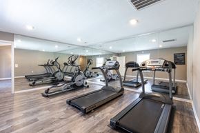 Salisbury apartment for rent - A gym with treadmills and exercise bikes.