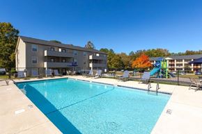 Salisbury apartment for rent - a swimming pool with a building in the background