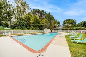 Allentown apartment for rent - A pool with a no diving sign on the side.