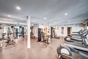 Fayetteville apartment for rent - A gym with treadmills, weights, and other exercise equipment.