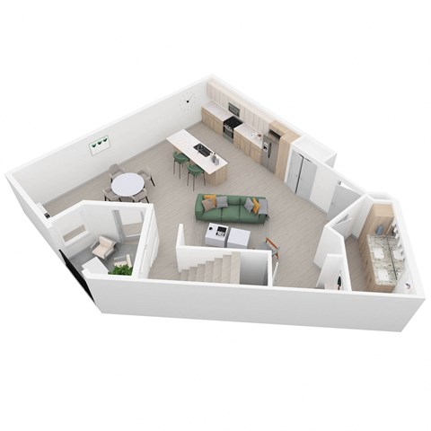 Floor plan for 2 beds, 2 baths, 1575 sqft