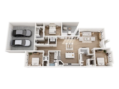 Floor plan for 3 beds, 3 baths, 1782 sqft