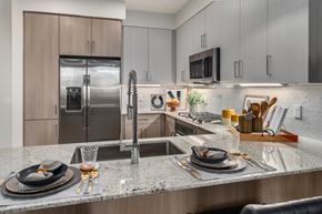 Mesa apartment for rent - kitchen with granite counter tops and stainless steel appliances