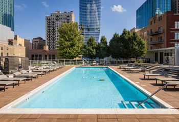 Outdoor pool and sundeck