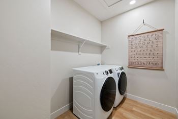 Wifi enabled washer/dryer included in each home