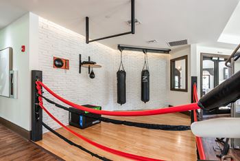 Yoga room and boxing studio
