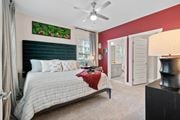 Burlington apartment for rent - Bedroom with ceiling fan at 198 Milltown Apartments, Burlington, NC