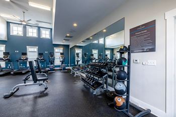 Modern fitness center