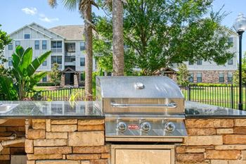 Outdoor grill station