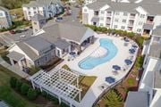 Concord apartment for rent - Aerial View of Pool at Concord Ridge Apartments, Concord, NC, 28027