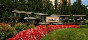 Silver Spring apartment for rent - a garden with flowers and a sign