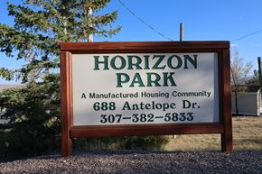 Rock Springs apartment for rent - Sign at Horizon MHC, Rock Springs, WY