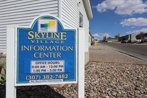 Rock Springs apartment for rent - Information Center Signage at Skyline Village, Rock Springs, WY, 82901