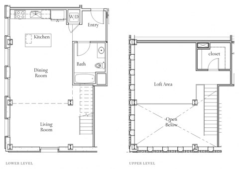 Floor plan for studio, 1 bath, 1054 sqft