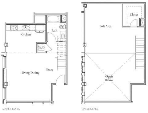 Floor plan for studio, 1 bath, 1041 sqft