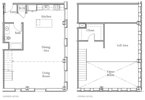 Floor plan for studio, 1 bath, 1145 sqft