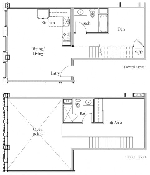 Floor plan for studio, 1 bath, 1145 sqft