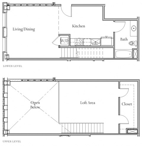 Floor plan for studio, 1 bath, 902 sqft