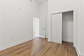Richmond apartment for rent - Photo of closet space in bedroom of Hammond Loft