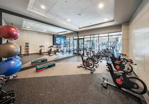 Princeton apartment for rent - Fitness center at Parc at Princeton Junction Apartments, Princeton, New Jersey