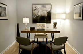 Livingston apartment for rent - Desk and chair at Hillside Club Apartments, New Jersey