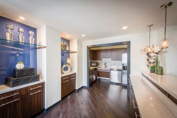 Clubhouse with wooden flooring