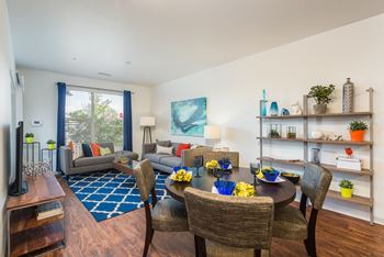 Living room with dining