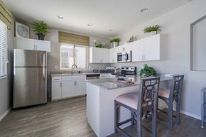 Surprise apartment for rent - Modern kitchen with granite island seating at Vistoria On Greenway Apartments, Surprise, 85379