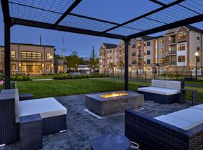 East Rutherford apartment for rent - Firepit Patio at Central and Oak, New Jersey, 07073