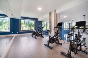 Naples apartment for rent - open gym with cardio machines at Magnolia Square, Florida