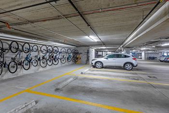 Parking garage and bike storage 