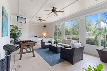 Living area with couch