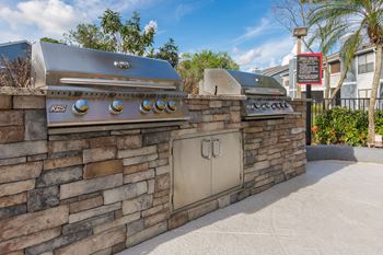 Outdoor grill stations