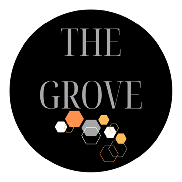 Rochelle apartment for rent - A graphic with the text "THE GROVE" surrounded by hexagons.