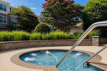 Heated outdoor spa
