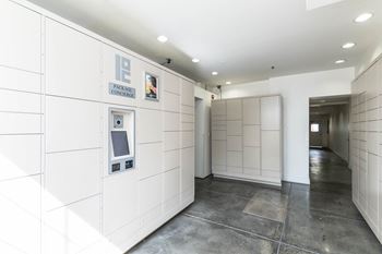 Package lockers room