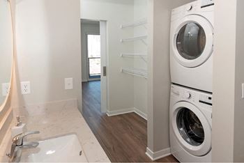 Stacked washer dryer